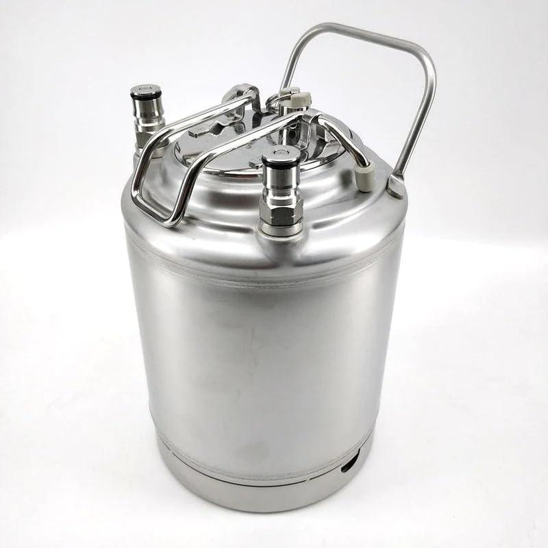 64 oz Ball Lock Mini Keg Growler 1/2 Gallon Keg Corny Keg Ball Lock Keg Soda keg 2L Small Keg Single Metal Handle 304 Stainless Steel Beer Mini Keg for Home Brew