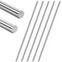 5PCS 304 Stainless Steel Rods 1/4" Dia x 12" Length,Stainless Steel Rods SS Round rods Metal Solid Rods for DIY Crafts Metalworking (5, 1/4")