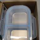 4 Pack Stainless Steel Snack Containers, 2 Compartment Reusable Metal Snack Boxes Containers with Leak-Proof Lids, Compact Lunch Box Food Storage Container