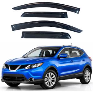 IG Window Visors Fit for 2017-2022 Nissan Rogue Sport, Out-Channel Rain Guards Vent Wind Deflectors 4PC, Car Accessories for 17-21 Nissan Qashqai (Sport Model Only)