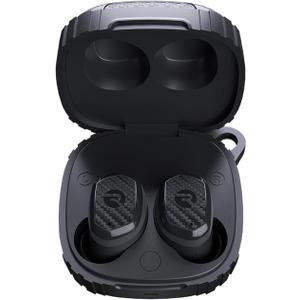 Raycon Impact Earbuds Military-Grade Impact Resistant, IP67 Bluetooth Earbuds with Stereo Sound, 90 Hours of Battery Life, Active Noise Cancellation (Black)