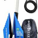 SandShark Premium Fluke Anchor-Retractable Shaft Easy Storage-Aluminum Pontoon Boat Anchor, Jet Ski Anchor. Boats<30 ft. Sand Anchor for Boat, Boat Anchor.