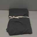 Stretch Twin Size Fitted Sheet Only - 4 Way Stretchy Jersey Knit, Snug Fit for Twin & XL Mattress(Standard/RV, Deep/Shallow), Non Slip, Cozy T-Shirt Soft & Comfortable - Dark Gray