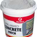Red Devil 0641 Concrete Repair Patch, Cement Crack Filler, Pre-Mixed, 1 Gallon, Pack of 1, Gray, Made in USA