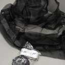 Mesh Screen with Magnetic Closure-Keeps Bugs Out Let Breeze in, Heavy Duty - Pet and Kid Friendly, Works with Front, Sliding Doors (38 x 82 Inch) (Black)