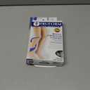 Truform 20-30 mmHg Compression Stockings for Men and Women, Thigh High Length, Dot Top, Closed Toe, Black, Medium