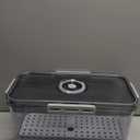 Bread Box Bread Boxes for Kitchen Counter Airtight,Time Recording Bread Storage Container with Lid, Bread Keeper for Homemade Bread, Toast, Bagel, Donut and Cookies, Grey (Gray)