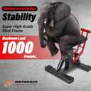 Adjustable Dirt Bike Stand & Powersport Jack 1000LBS Capacity, Heavy Duty Hydraulic Motorcycle Lift Stand & Center Stand for Maintenance