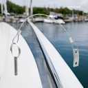 4 Packs of Bimini Top Pin, Quick Release Pin Dia.1/4in w/Lanyard Prevents Loss, Stainless Steel 316 with Free Screws