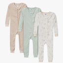 Gerber Unisex-Baby 3-Pack Snug Fit Footless One-Piece Cotton Pajamas,Size  3-6 Month