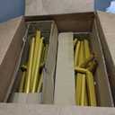 Queension Arch Backdrop Stand 6FT, 2.6x6 FT Metal Wedding Arch Stand with Base for Ceremony, Balloon Arched Backdrop Frame for Birthday Party Baby Shower Celebration Decorations, Gold