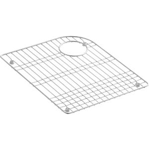 KOHLER K-6001-ST 14.7 Stainless Steel Sink Rack, 17-5/8" x 14-1/4", Use with Executive Chef™ Sinks, Dishwasher Safe, Rubber Feet
