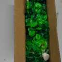 AQUANEAT Artificial Fish Tank Plants, Green Plastic Aquarium Accessories, Multi Shape Fake Decorations, 10packs