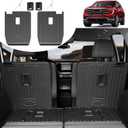 2nd Backrest Mat Compatible with 2017-2023 GMC Acadia-All Weather TPE Protection Black Kick Mat for GMC Acadia Denali Accessories-6 Passenger Only 2023 2022 2021