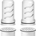 JOOGTO Water Filter Replacement for LS Home Dispenser 18 C/Glass Pitcher 7 C/Plastic Pitcher 10 C/Plastic Pitcher 7 C.2 Activated Carbon + Ion Exchange Filter and 2 Membrane Micro Filter (2+2)