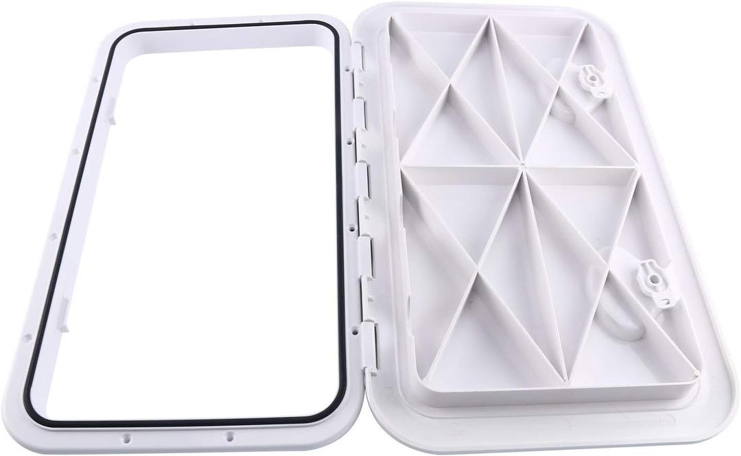 YaeMarine 24" x 14" Deck Access Hatch & Lid Marine Caravan RV (353mm x 606mm) (White)