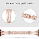 KOREDA Slim Gold Band Compatible for Apple Watch Band 38mm 40mm 41mm 42mm 44mm 45mm 46mm 49mm Series 11 10 9 8 7 SE Ultra Women, Thin Metal Dressy Jewelry Bracelet with Bling Diamond for iWatch Series 6/5/4/3/2/1