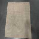 KOZYFLY Boho Runners for Hallways 24x36 inches Washable Kitchen Runner Non Slip Rubber Backed Hallway Rugs Cotton Entryway Runner Rug Floor Carpet for Indoor Hall, Backdoor, Kitchen, Ivory/Khaki