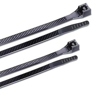 Gardner Bender 10097UVL Nylon Cable Tie Assortment, 4 in. & 8 in., Black 2 Pack