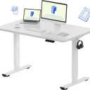 White Electric Standing Desk