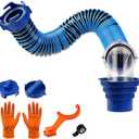 Amazon.com: SheeChung 3FT RV Sewer Hose, Short Camper Sewer Hose for RV Dumping, Heavy-Duty Waste Hose with Swivel Fittings, 90-Degree Clear Elbow, 4-in-1 Adapter, 2 Storage Caps, 1 RV Waste Value Wrench : Automotive