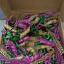 DR.DUDU Mardi Gras Wreath Decorations, 16 Inch Wreaths Decor for Front Door with Glittered Purple, Green, and Gold, Large Mardi Gras Wreath for Home Outdoor Party Carnival