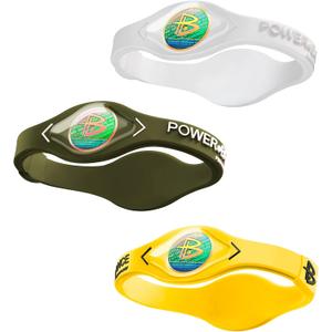 Power Balance the Original Genuine Performance Wristband, Silicone rubber Wristbands Bracelets sports bracelet wristband for men women, power 3 pack bangles, safe Waterproof Lightweight durable, size of M+M+LM 19.0CM/L 20.5CM)