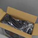 Fontaines Luxury Kid's White Velvet Felt Non Slip Clothes Hangers 50 Pack - Ultra Slim & Space Saving - Heavy Duty Swivel Black Hook for Children's Clothing, Shirt, Dress, Skirt & Pants Organization