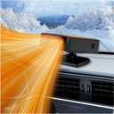 2026 New Upgraded Portable Car Heater for Vehicle, 12V Car Heater Portable Plugs into Cigarette Lighter, Portable Heater for Car, 360 Rotatable Car Defroster Windshield Heater (1)