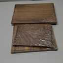 Walnut Wood Cutting Boards Set Non Toxic, Solid Wood Cutting Board with Juice Groove - Wooden Charcuterie Boards for Serving Food - Wooden Chopping Board Set Premium Dark Hardwood Wedding Gifts