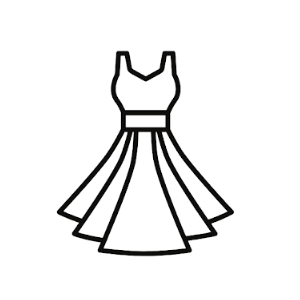 Blue Silk Long Dress with Slit on Side, Size L