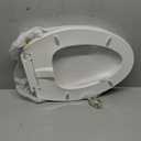 Elongated Bidet Toilet Seat with Quiet-Close, Non-Electric Bidet Mode with Dual Nozzles, Fit Elongated Toilet Seat, Adjustable Water Pressure with Brass inlet