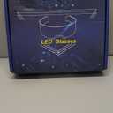 LED Light Up Glasses For Party LED Glasses For Adults Kids Futuristic Sunglasses Cosplay Costume Rave Accessories Glowing Neon Sunglasses ,Gifts (Cool Glasses)