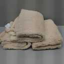 3 Pcs Calming Blankets Fluffy Premium Fleece Pet Blanket Soft Sherpa Throw for Dog Puppy Cat Beige Small (23" x16'')