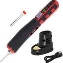 FrogBro Cordless Soldering Iron with Adjustable Cordless Temperature 392°F-842°F Type-C Fast Charging, LED Display, Portable Rechargeable Soldering Kit，Auto Sleep/ Shut-Off & Safety Lock