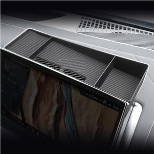 SXCY for 2025 2026 BMW X3 Dashboard Organizer Tray [14.9 Navi+12.3 Dash Whole Screen Only] for 2025 2026 BMW X3 Accessories Screen Back Console Tray 2025 2026 X3 Behind Dash Console Organizer