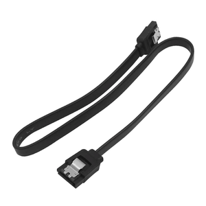 SATA Cable Sata3.0 Solid State Hard Disk Serial Data Cable Multi-Spec Flexible Sata Hard Disk Fast Transmission Cable(TSR499-Black)