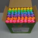 Bubble Wand, 48 Pcs Bubble Wands Bulk in 6 Colors, Bubble Party Favors for Kids, Summer Toys, Indoor Outdoor Activity, Themed Birthday, Wedding, for Girls & Boys