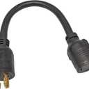 FC-L42L631 Male 4-Prong 20Amp 125/250Volt NEMA L14-20P Locking Plug to L6-30R 30Amp 250Volt Locking Female Connector
