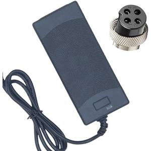 42V Electric Scooter Charger 4 Prong for Voyager 36V Batteries, 42V 2A 4-Pin Connector Battery Charger Replacement 42V Electric Scooter Charger 4 Prong for Voyager 36V Batteries, 42V 2A 4-Pin Connector Battery Charger Replacement
