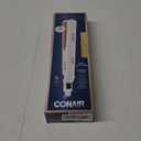 Conair Double Ceramic Flat Iron, 1-Inch Flat Iron Hair Straightener, Five Heat Settings, Extra Long Floating Plates, White