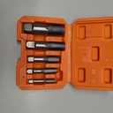 5-Piece NPT Pipe Tap Set, 1/8", 1/4", 3/8", 1/2", 3/4" NPT Tap Set Carbon Steel Hand Threading Plumbing Tap Set for Accurate Threads, Assorted Plumbers Mechanics DIY Thread cutting tools