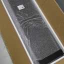 WOPITUES Floating Shelves for Wall 24 inch with Cube Shelf, Wall Shelves with Metal Rail for Decor, Bathroom Organizers and Storage, Over Toilet Shelves for Bathroom, Toilet Paper-Black (23.6 inch)