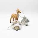 3 Pieces of Stuffed Decoration Woodland Ornaments Hanging Christmas Ornament Decoration
