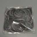 CJL HAIR Large Messy Bun Hair Piece Wavy Curly Scrunchies Synthetic Chignon Ponytail Hair Extensions Thick Updo Hairpieces for Women Dark Grey