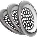 Hair Catcher Sink Drain 3", Sink Strainer Flat, Drain Protector Stainless, Drain Catcher Hair, Drain Cover (Pack of 3)