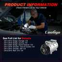 A/C Air Conditioner Compressor Fit for Dodge Avenger 2011-2014,for Dodge Journey 2011-2019, for Ram C/V 2012-2015,Replaces 5140461AA,55111090AA