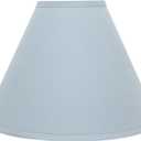 Aspen Creative 32267 Transitional Hardback Empire Shaped Spider Construction Lamp Shade in Light Blue, 16" wide (6" x 16" x 12")