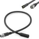 vhbw 720074-1 AS EC QDE Ethernet Adapter Cable for Humminbird Fish Finders Helix 8, Helix 9, Helix 10, Helix 12, and Helix 15 Models, Helix 7 G2N, G3N, G4N Models,5-Pin to 8-Pin Black 1.6ft