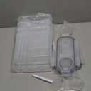 PRAKI Cereal Containers Storage Set (4L,135.2 Oz), 4PCS Airtight Food Storage Containers with Pour Spout for Kitchen & Pantry Organization Cereal Dispensers with 20 labels, Measuring Cup & Marker